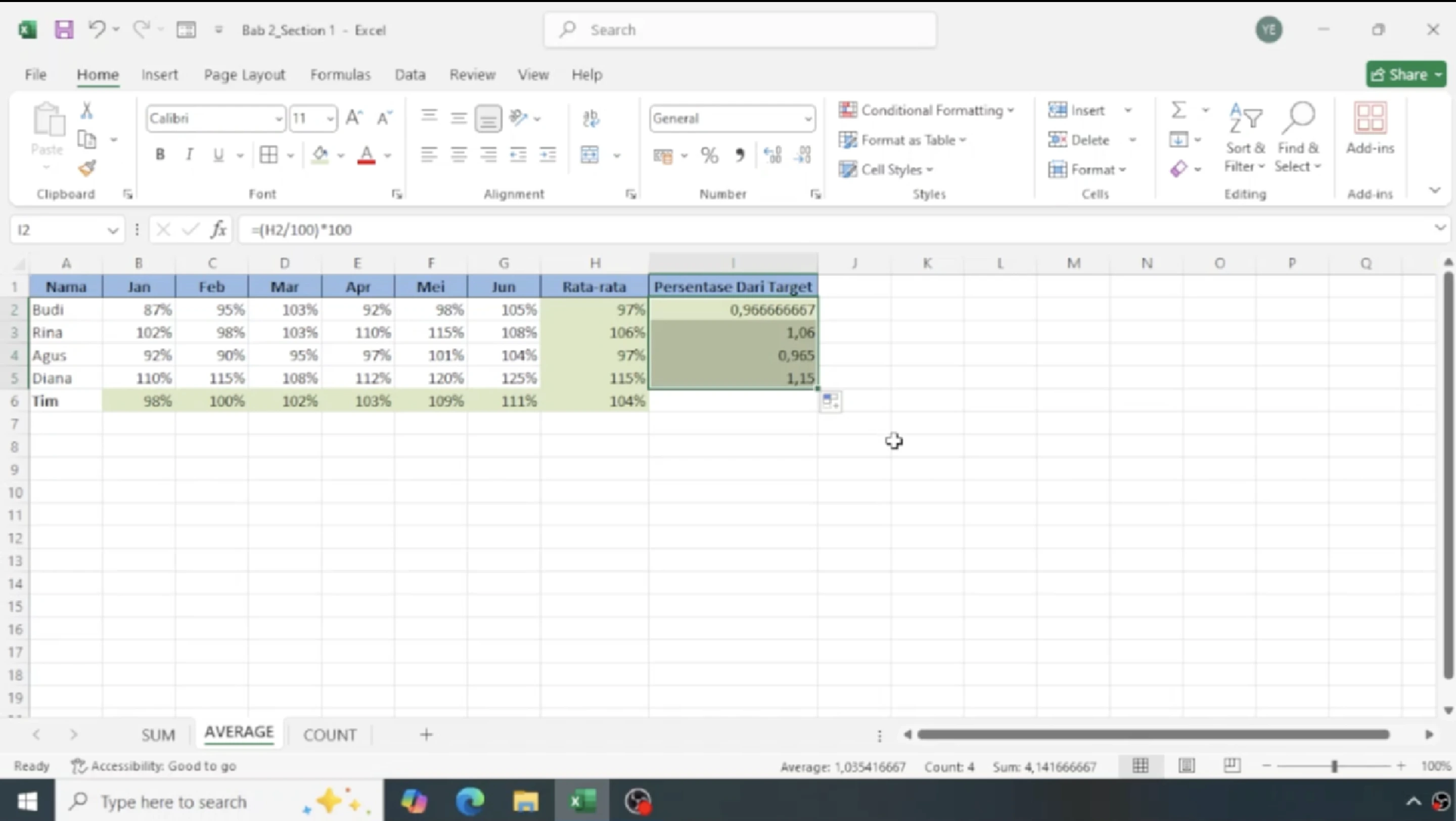 Screenshot materi kursus 6: Membuat Grafik dan Visualisasi Data